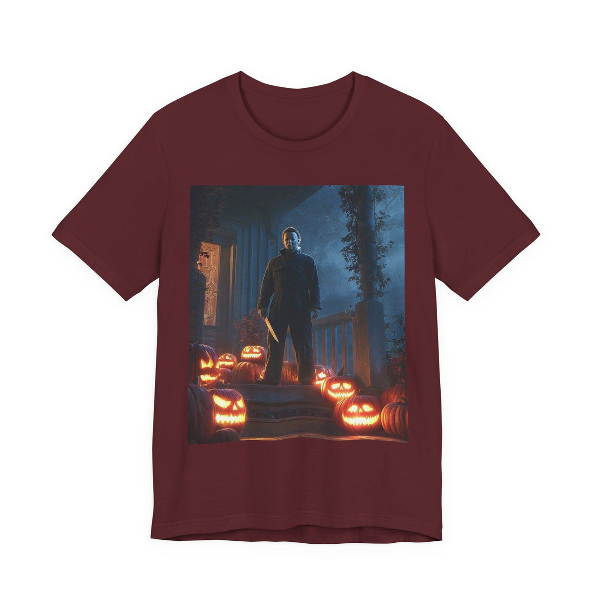Halloween Jack-O'-Lantern Pumpkin Patch T-Shirt (Man)