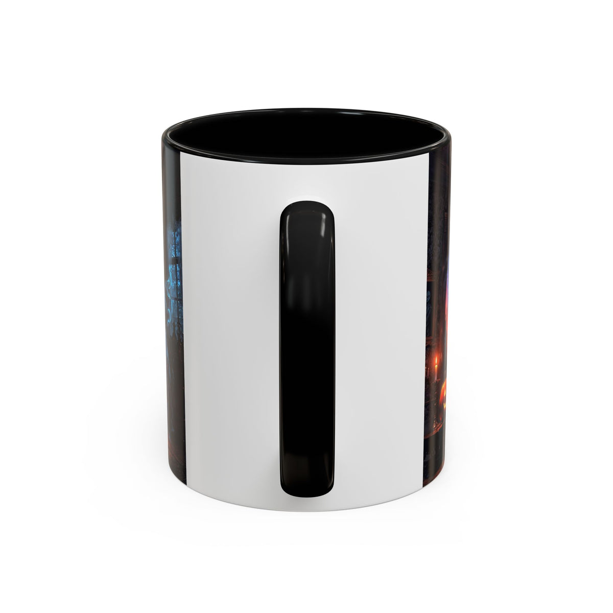 Halloween Ghost and Pumpkin Accent Coffee Mug