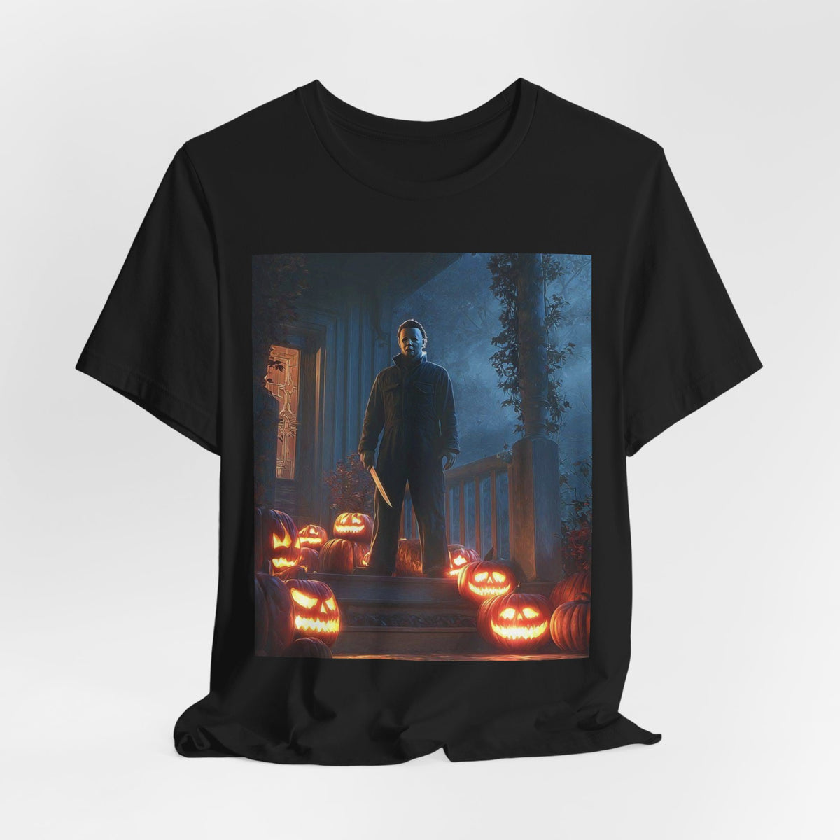 Halloween Jack-O'-Lantern Pumpkin Patch T-Shirt (Man)