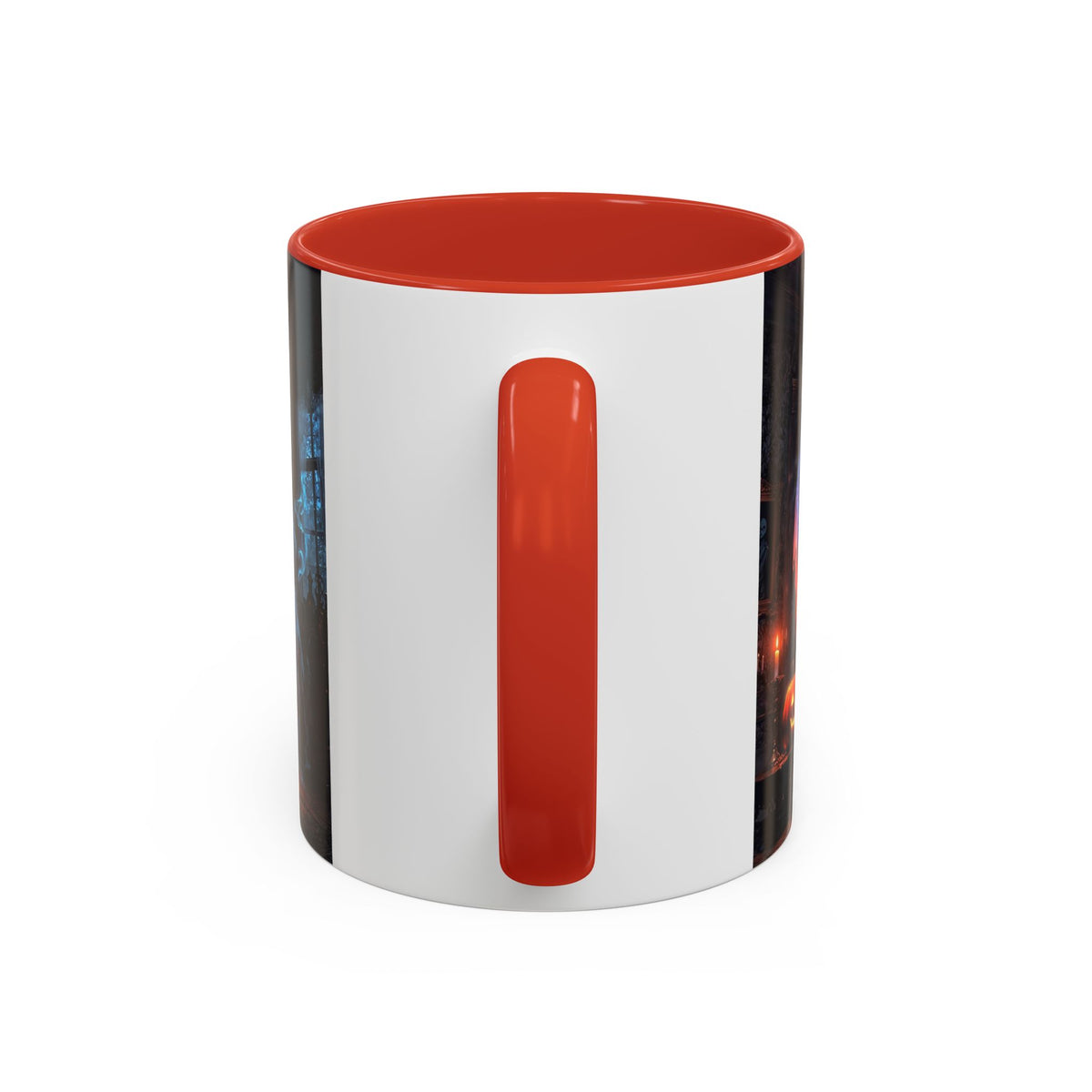 Halloween Ghost and Pumpkin Accent Coffee Mug