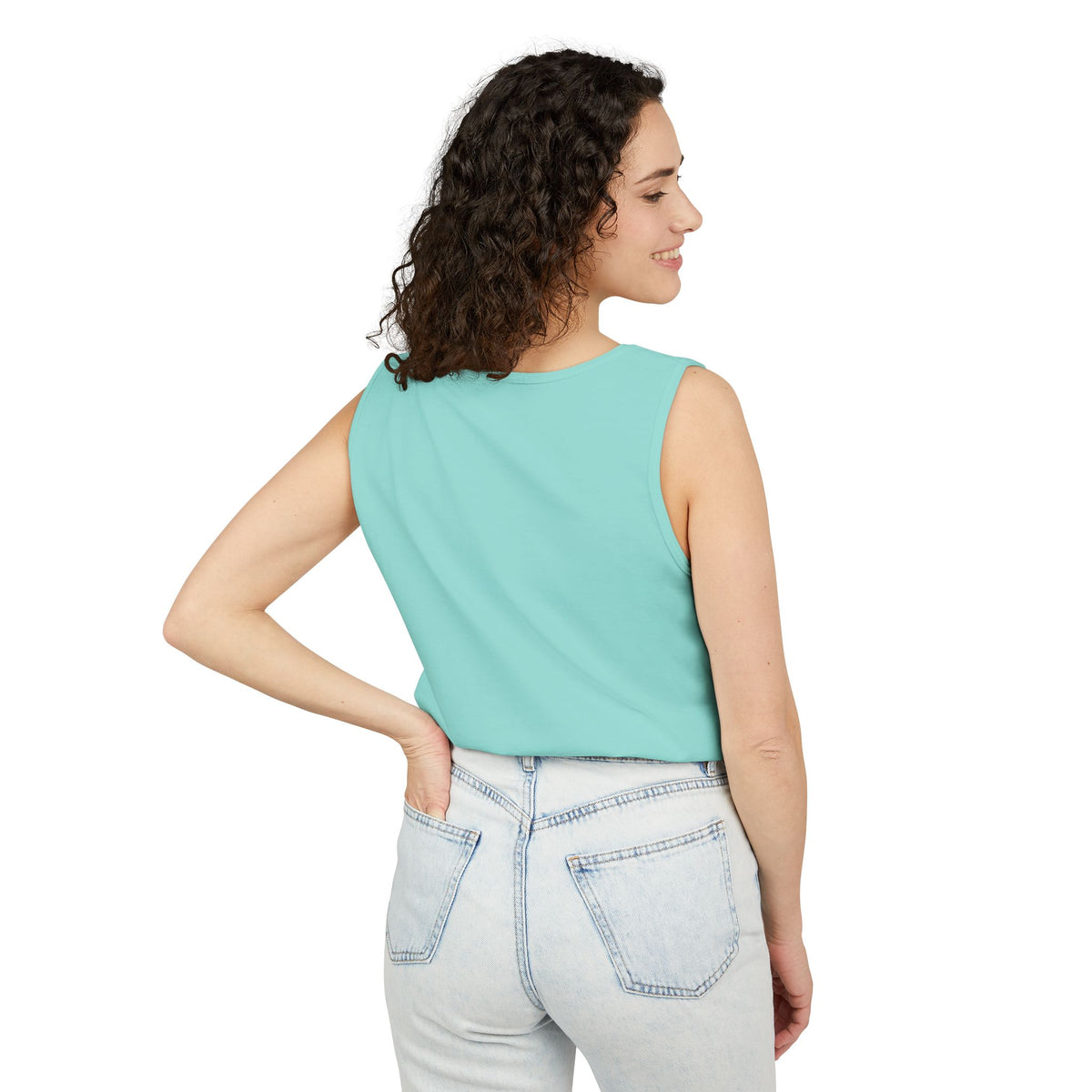 Halloween Pumpkin-Lit Street Tank Top (Woman)