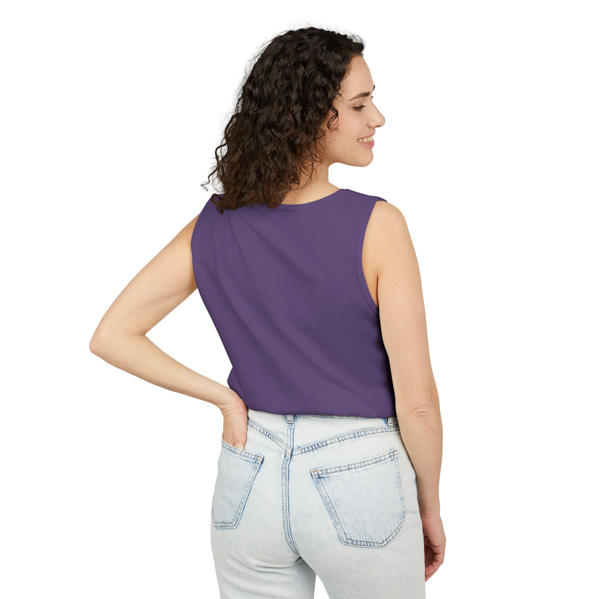 Halloween Pumpkin-Lit Street Tank Top (Woman)