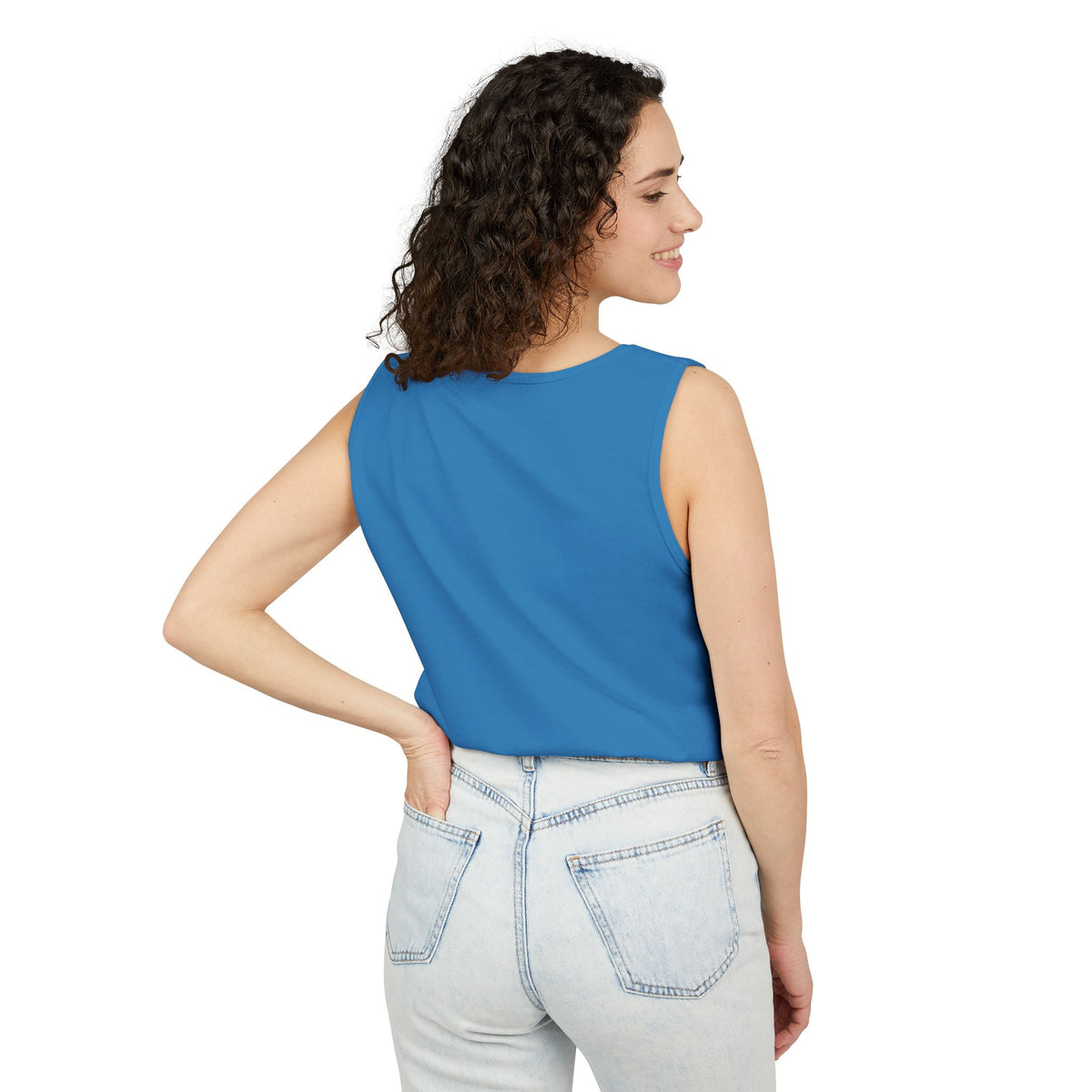 Halloween Pumpkin-Lit Street Tank Top (Woman)