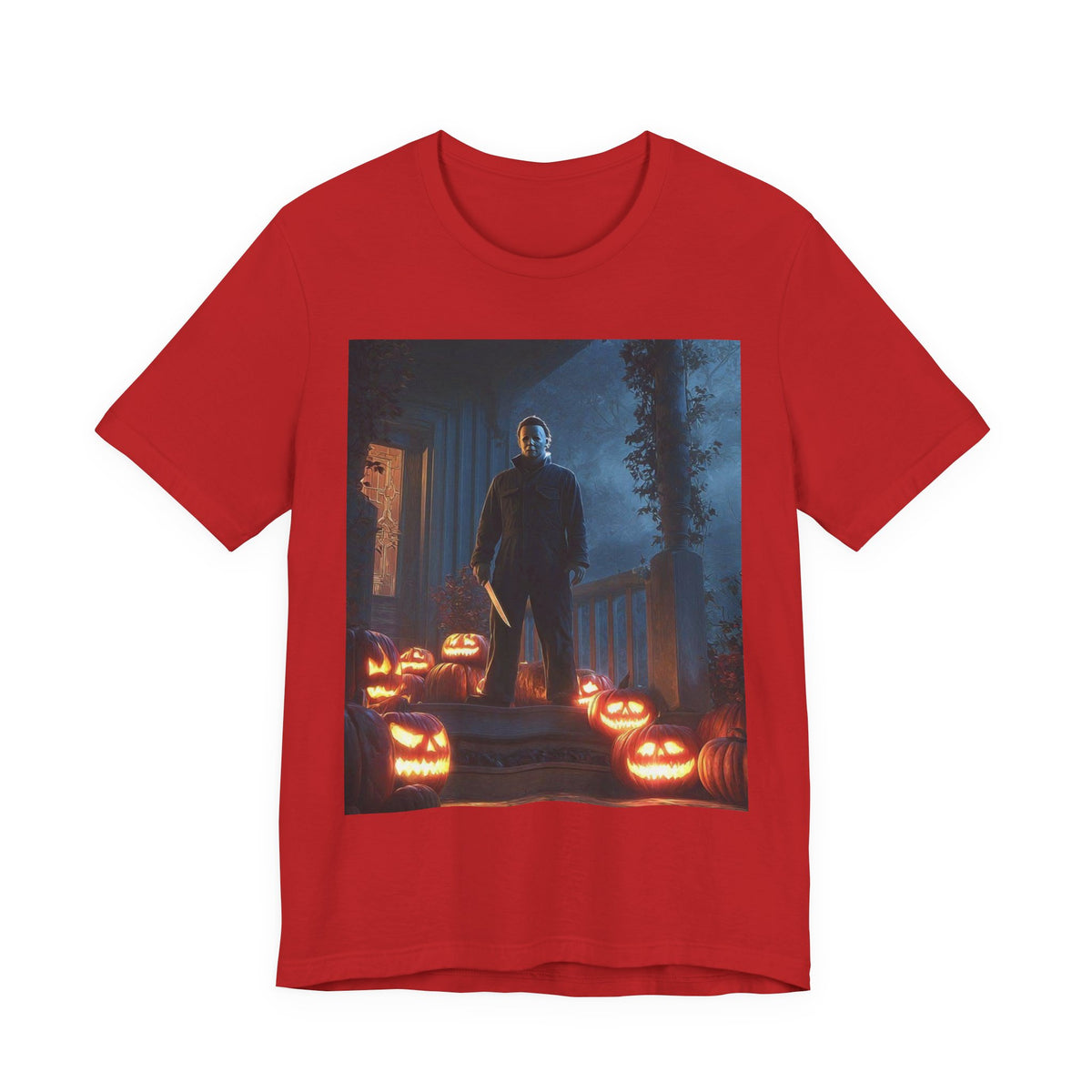 Halloween Jack-O'-Lantern Pumpkin Patch T-Shirt (Man)