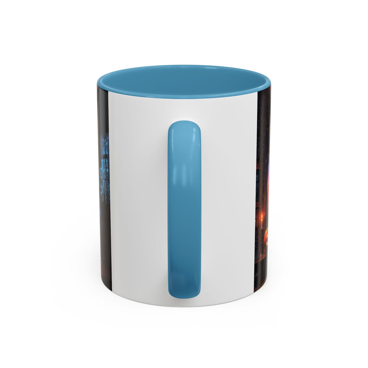 Halloween Ghost and Pumpkin Accent Coffee Mug