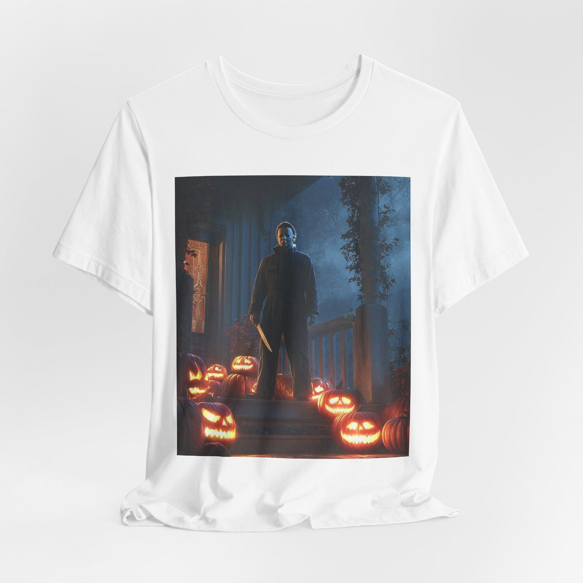 Halloween Jack-O'-Lantern Pumpkin Patch T-Shirt (Man)
