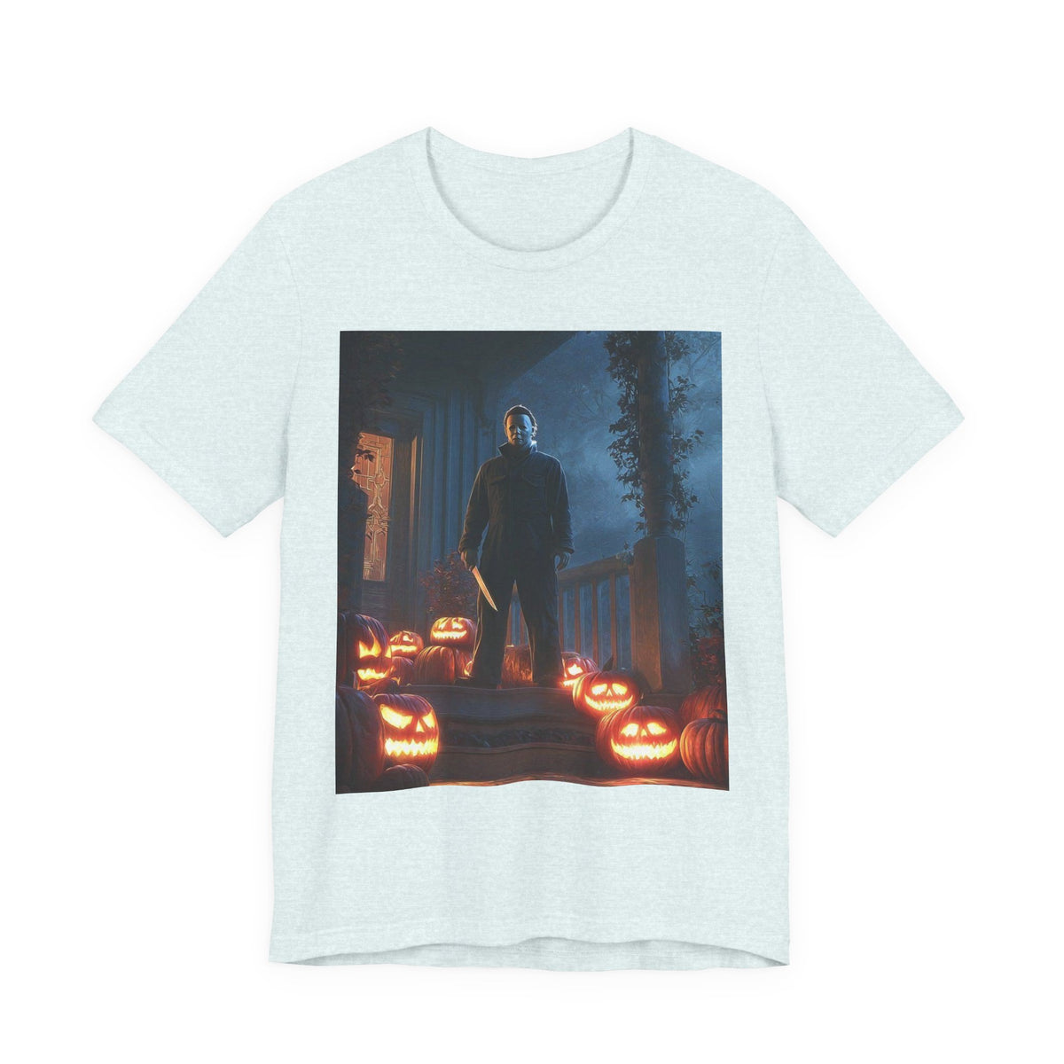 Halloween Jack-O'-Lantern Pumpkin Patch T-Shirt (Man)