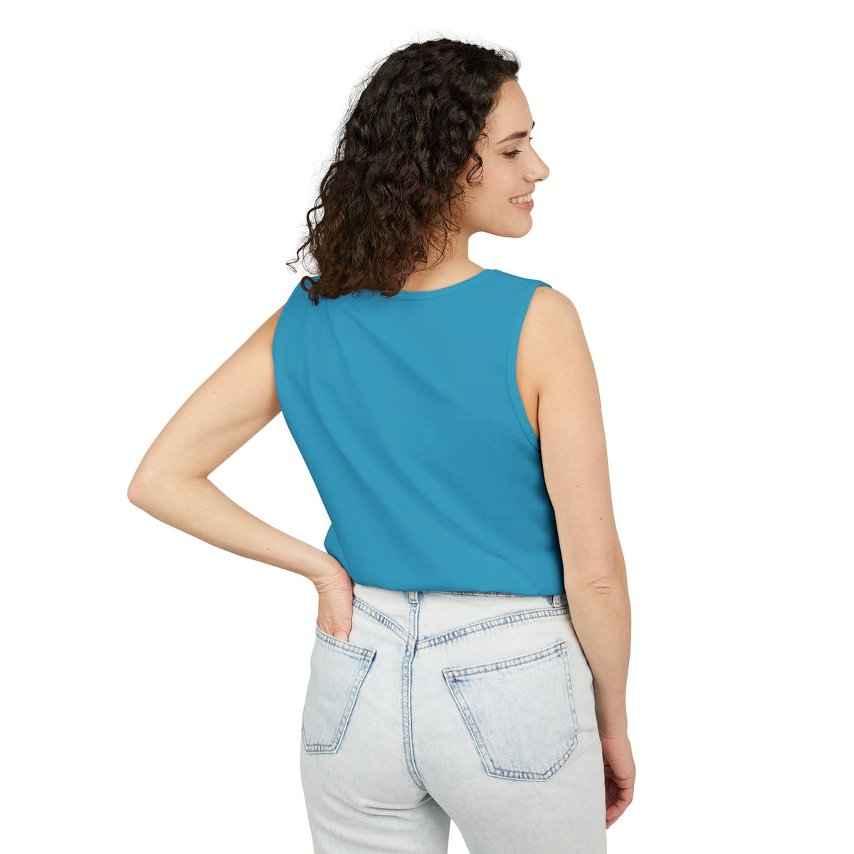 Halloween Pumpkin-Lit Street Tank Top (Woman)