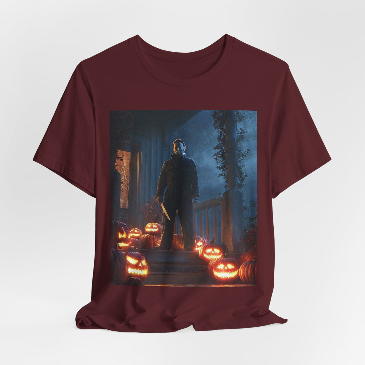 Halloween Jack-O'-Lantern Pumpkin Patch T-Shirt (Man)