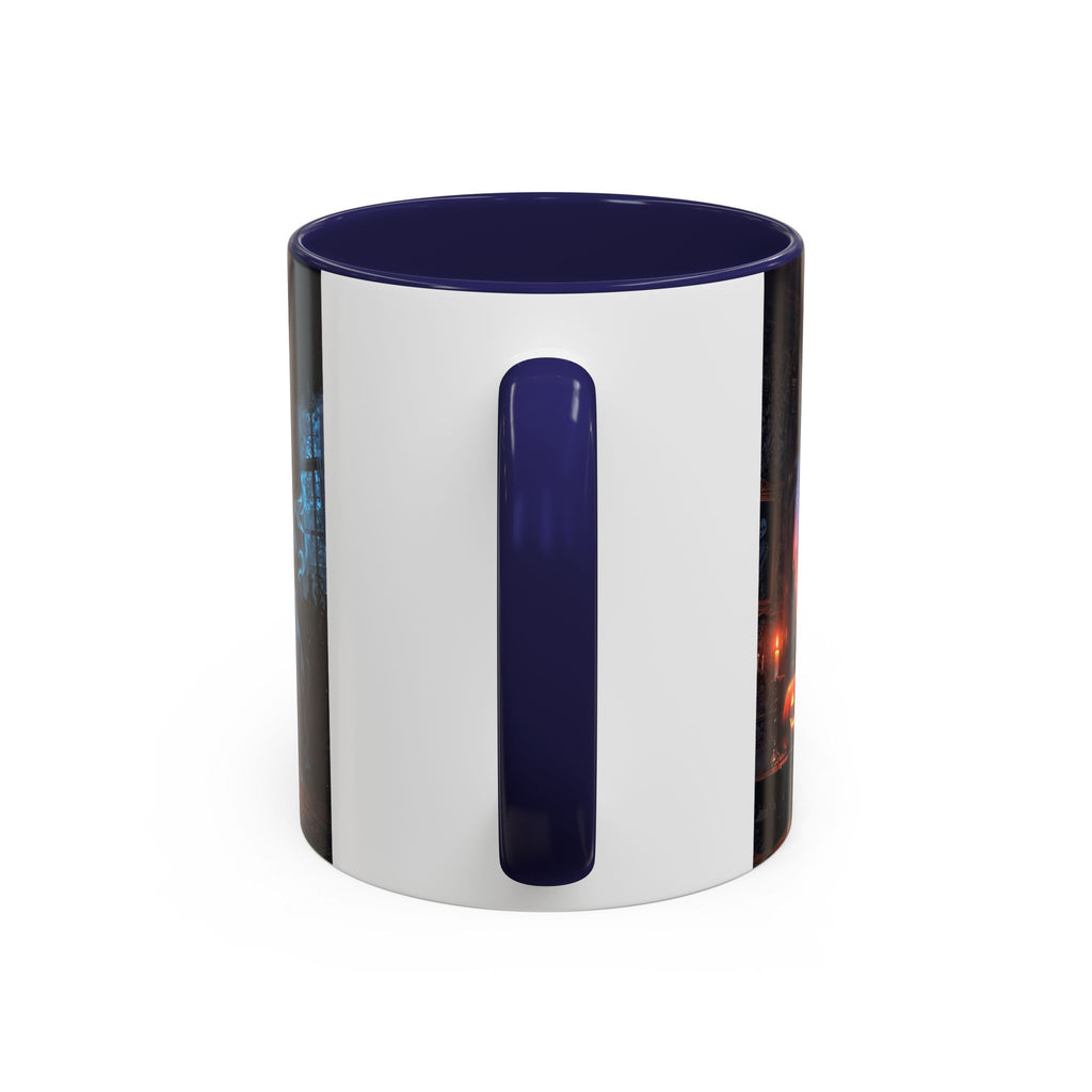 Halloween Ghost and Pumpkin Accent Coffee Mug