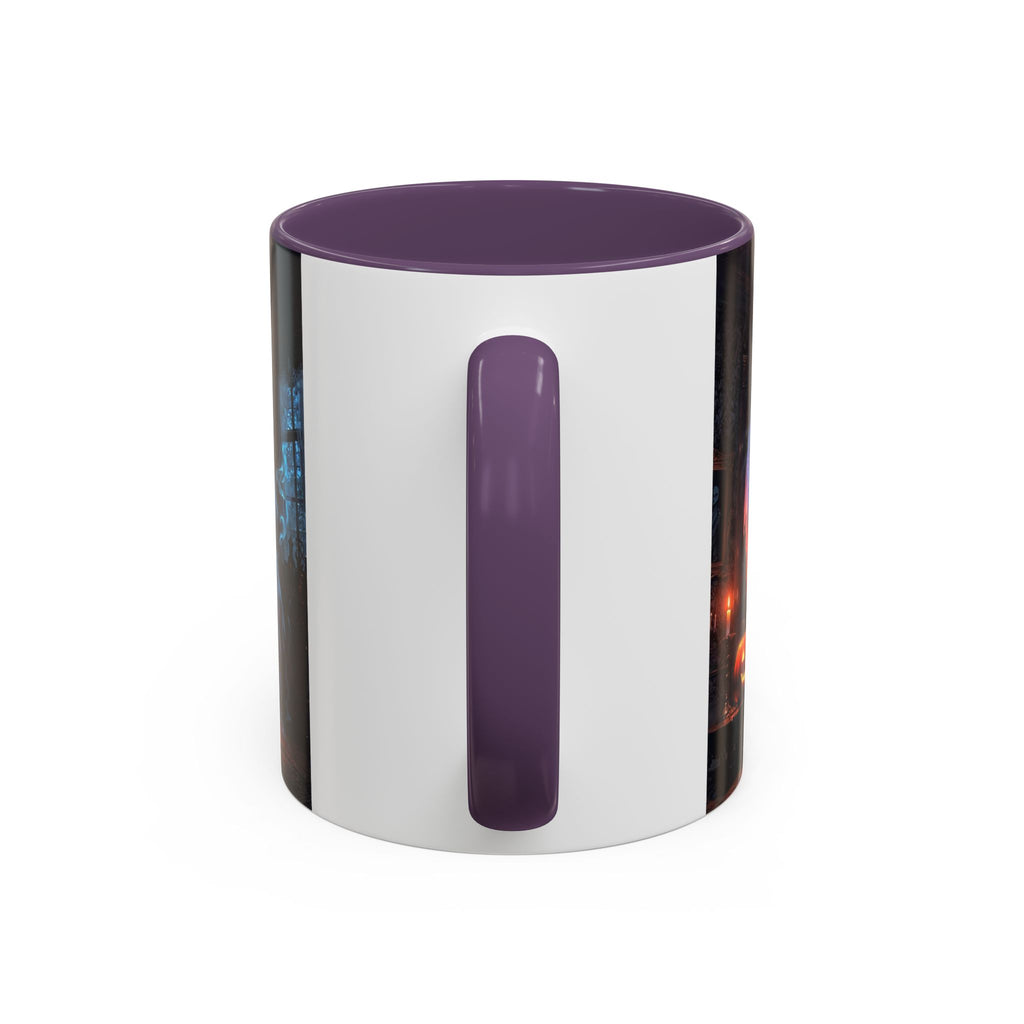 Halloween Ghost and Pumpkin Accent Coffee Mug