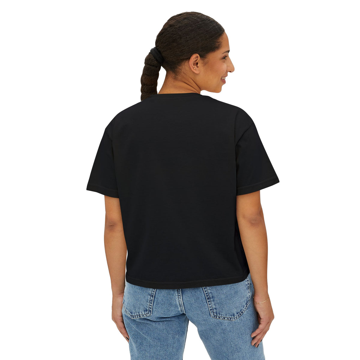 Women's Boxy Tee – Mystical Green Siren Portrait