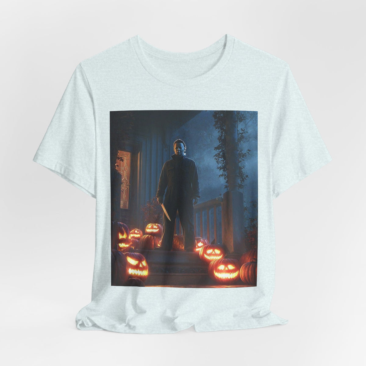 Halloween Jack-O'-Lantern Pumpkin Patch T-Shirt (Man)