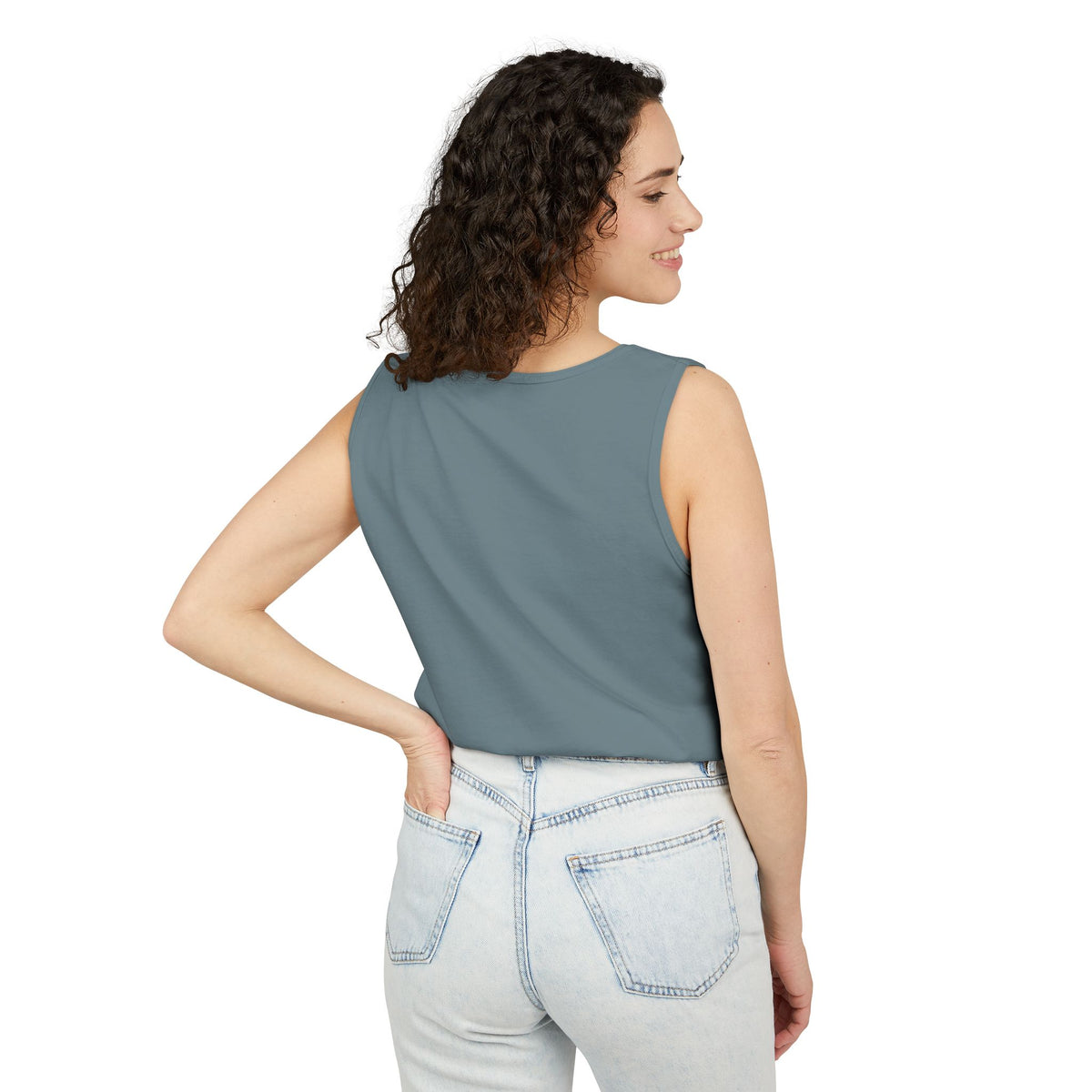 Halloween Pumpkin-Lit Street Tank Top (Woman)