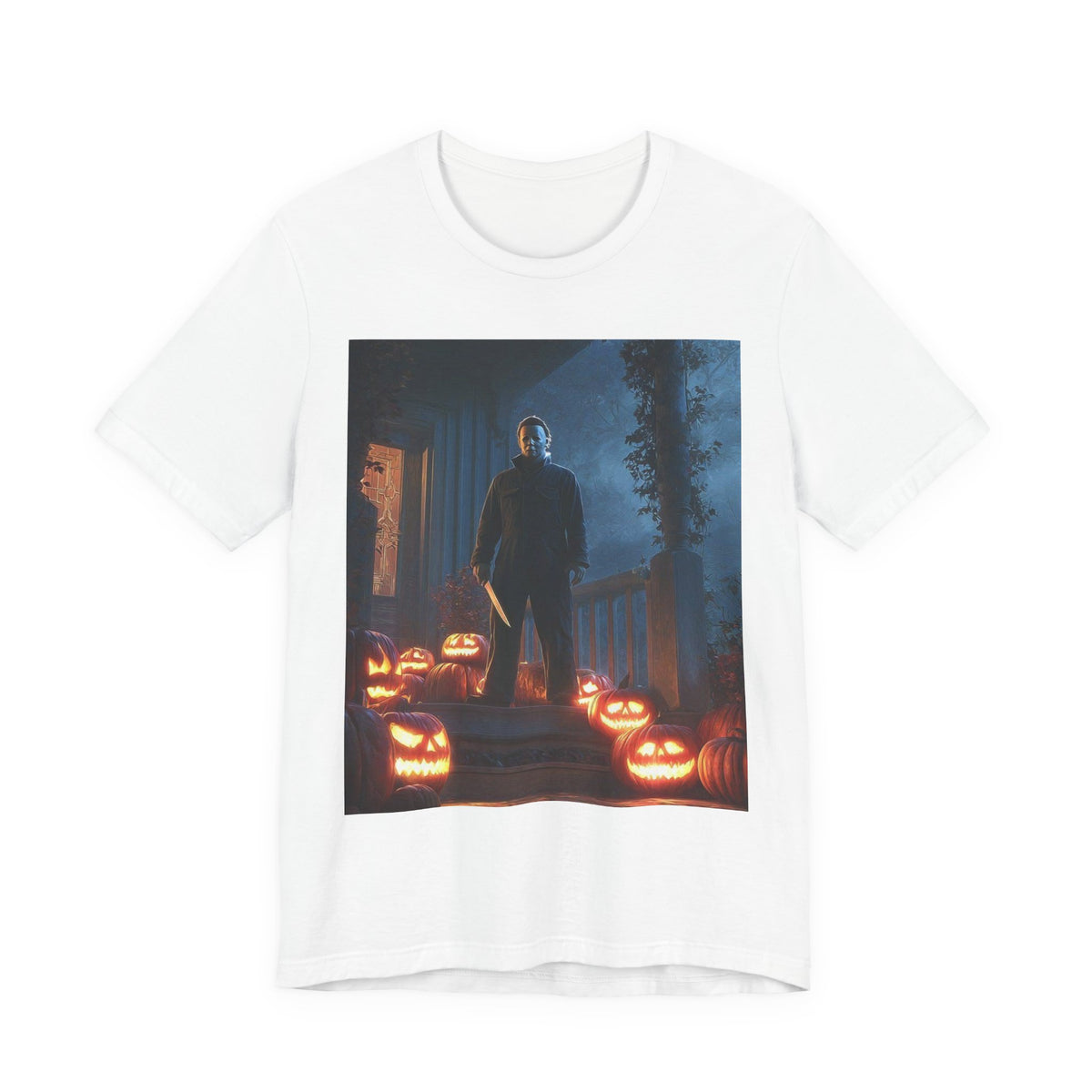 Halloween Jack-O'-Lantern Pumpkin Patch T-Shirt (Man)