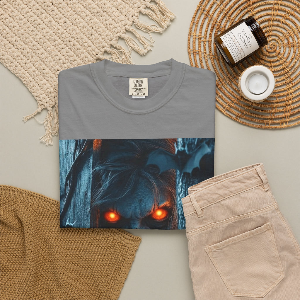 Halloween Werewolf Pumpkin Graphic T-Shirt (Man)