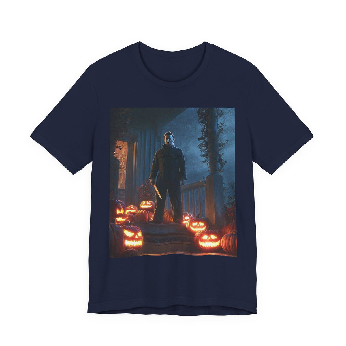 Halloween Jack-O'-Lantern Pumpkin Patch T-Shirt (Man)