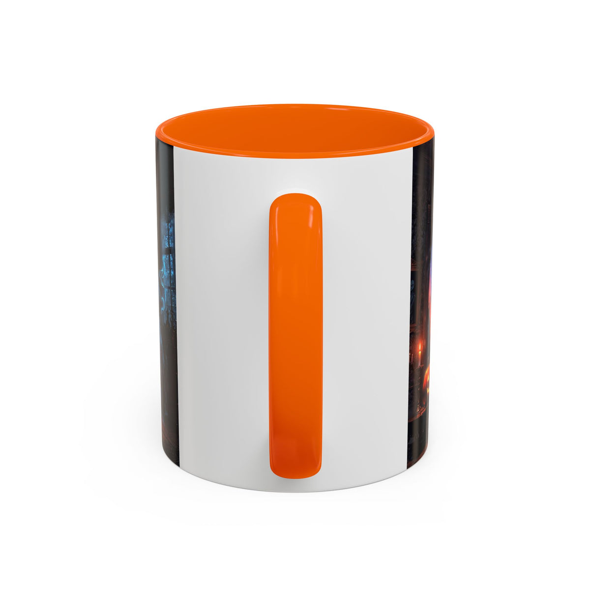 Halloween Ghost and Pumpkin Accent Coffee Mug