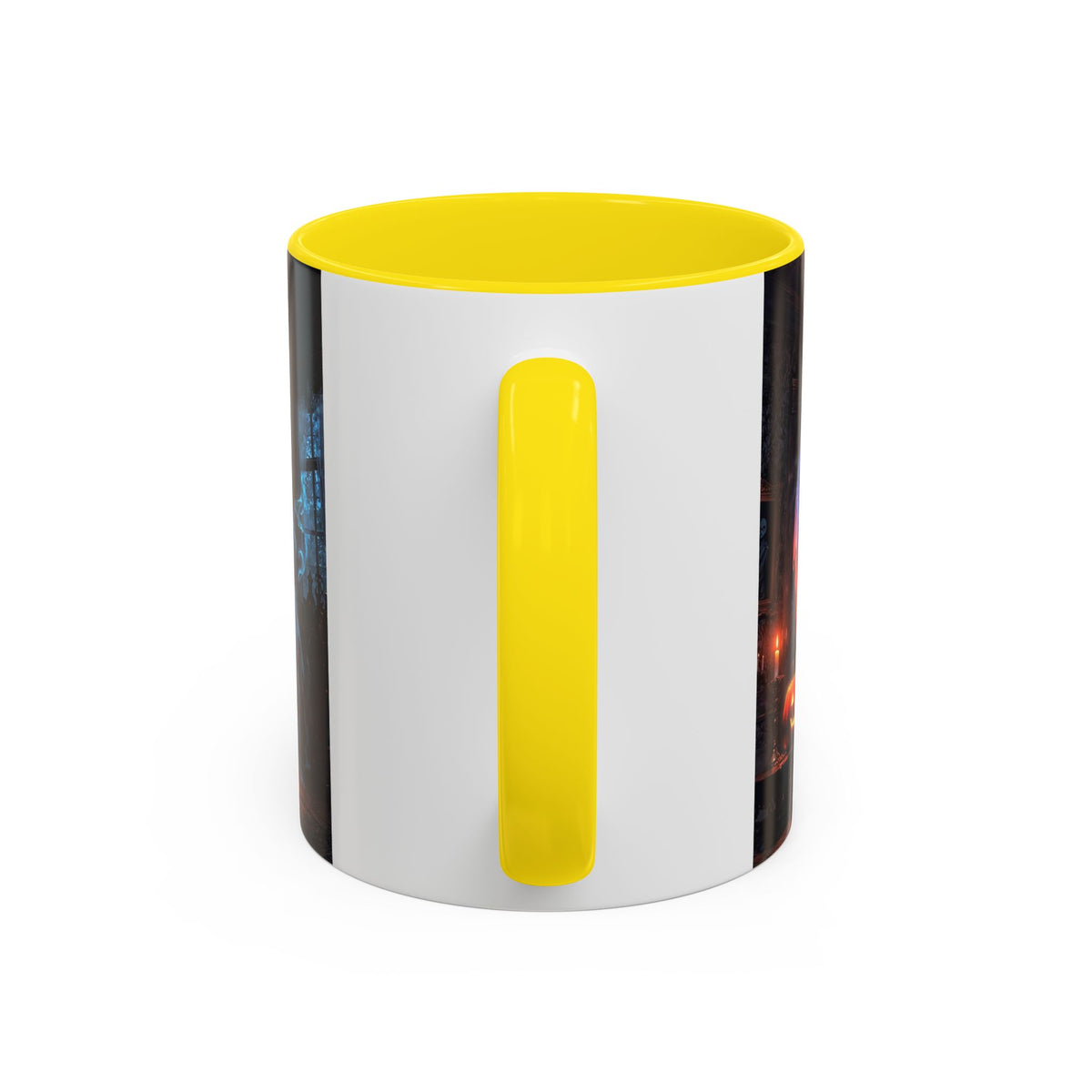 Halloween Ghost and Pumpkin Accent Coffee Mug