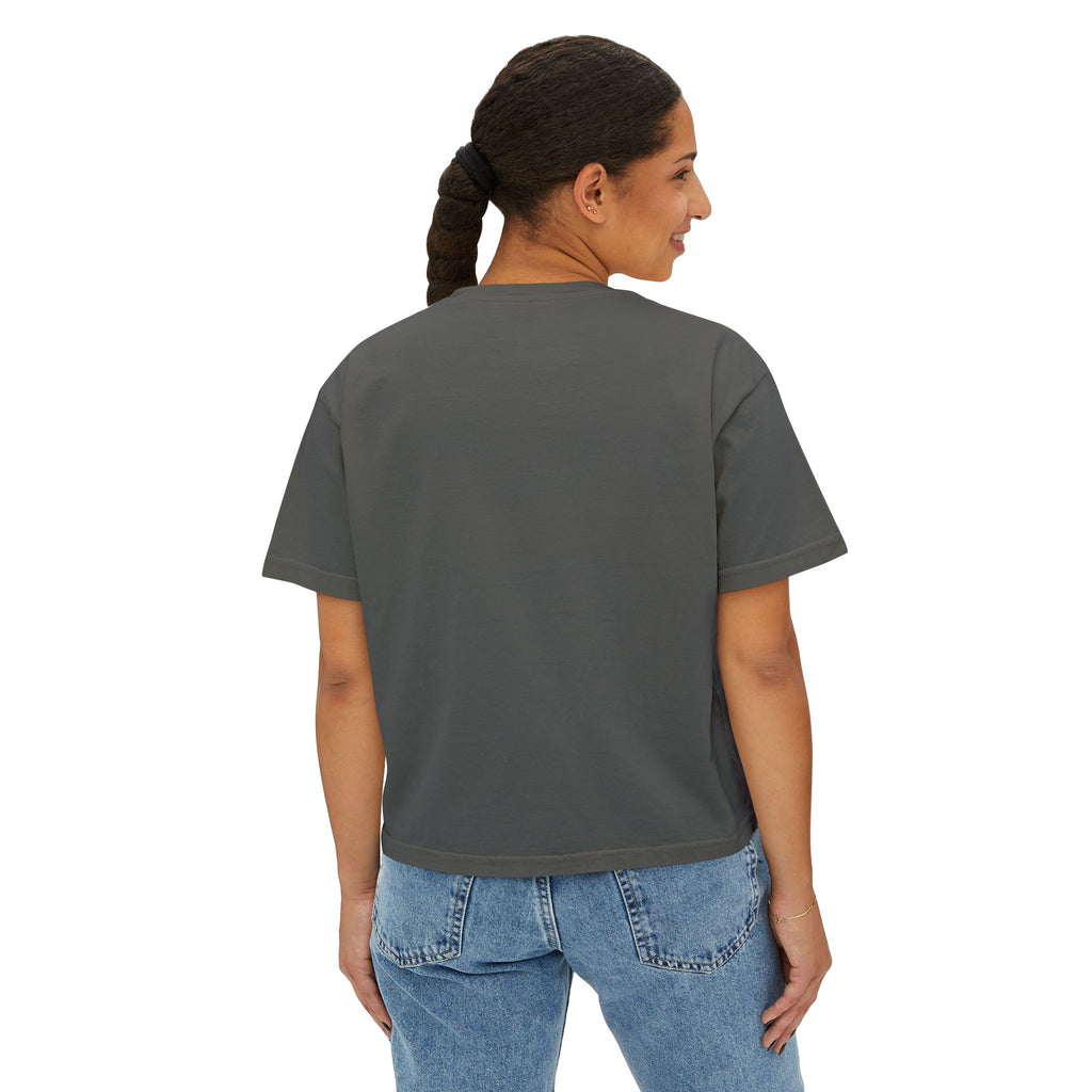 Women's Boxy Tee – Mystical Green Siren Portrait