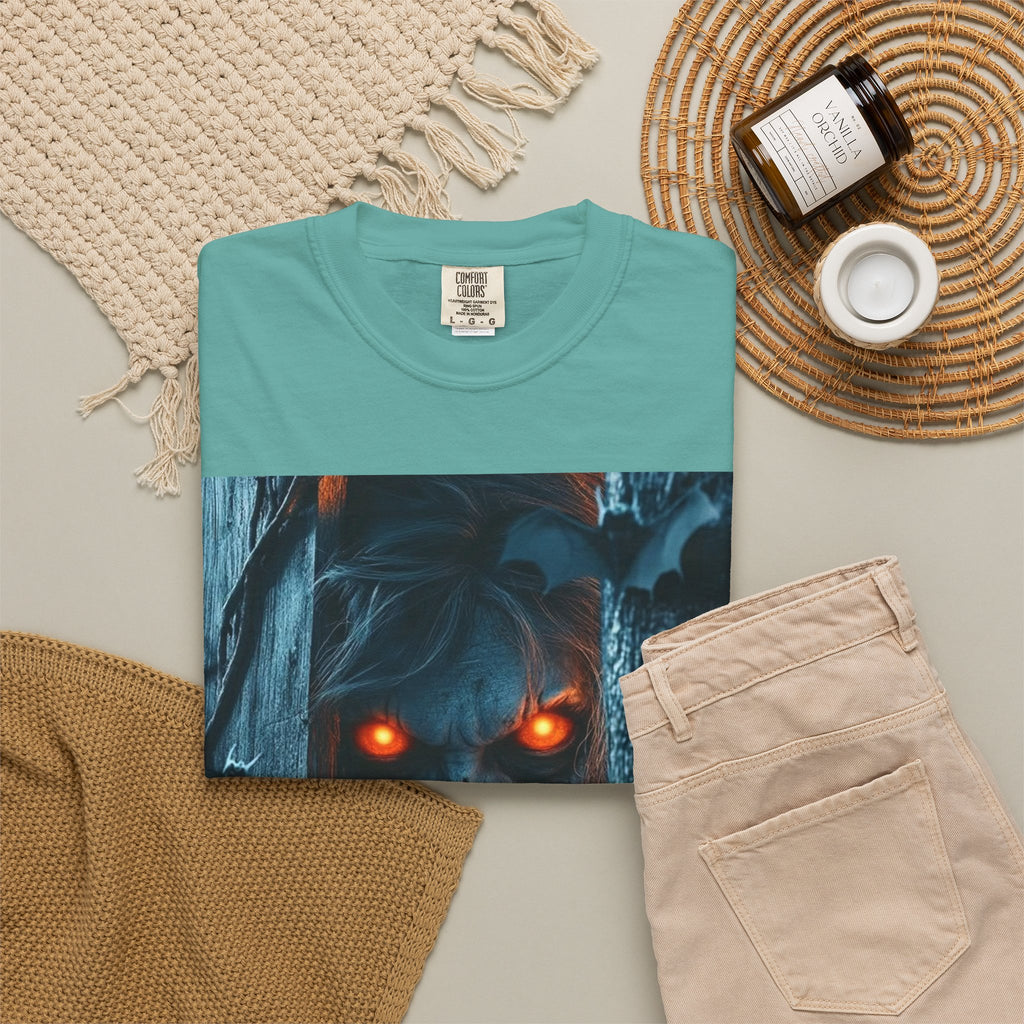 Halloween Werewolf Pumpkin Graphic T-Shirt (Man)