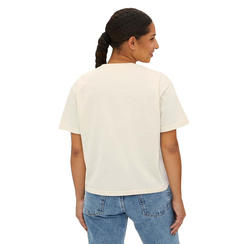 Women's Boxy Tee – Mystical Green Siren Portrait