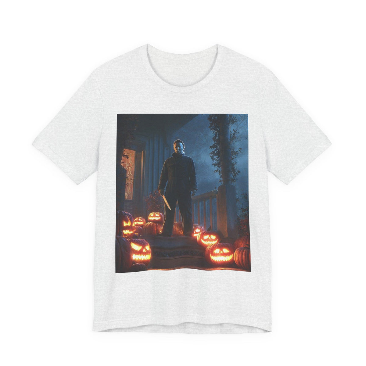 Halloween Jack-O'-Lantern Pumpkin Patch T-Shirt (Man)
