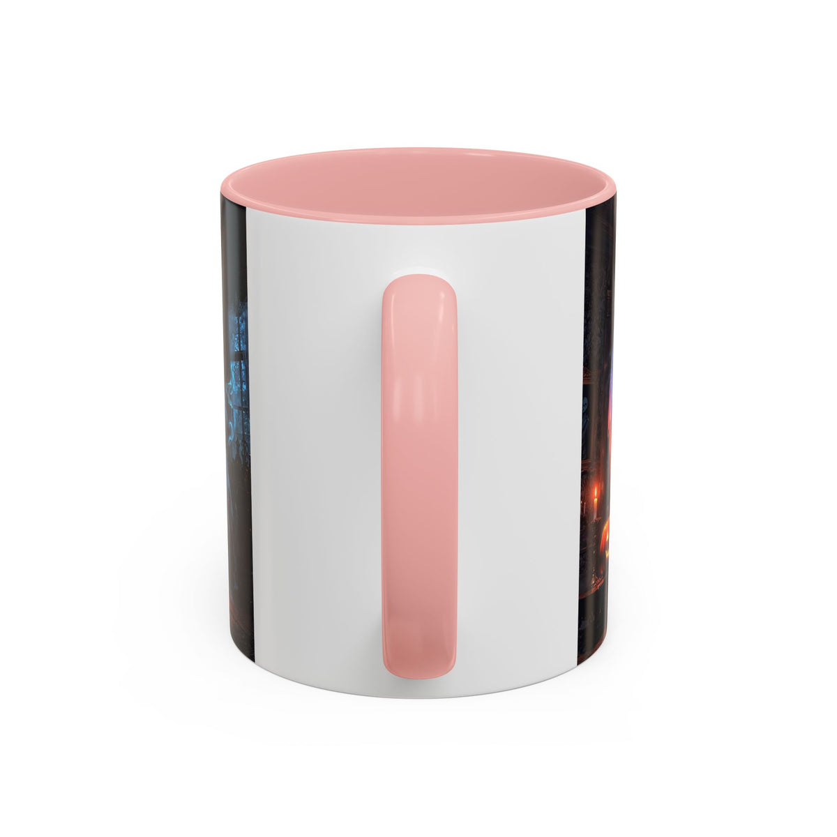 Halloween Ghost and Pumpkin Accent Coffee Mug