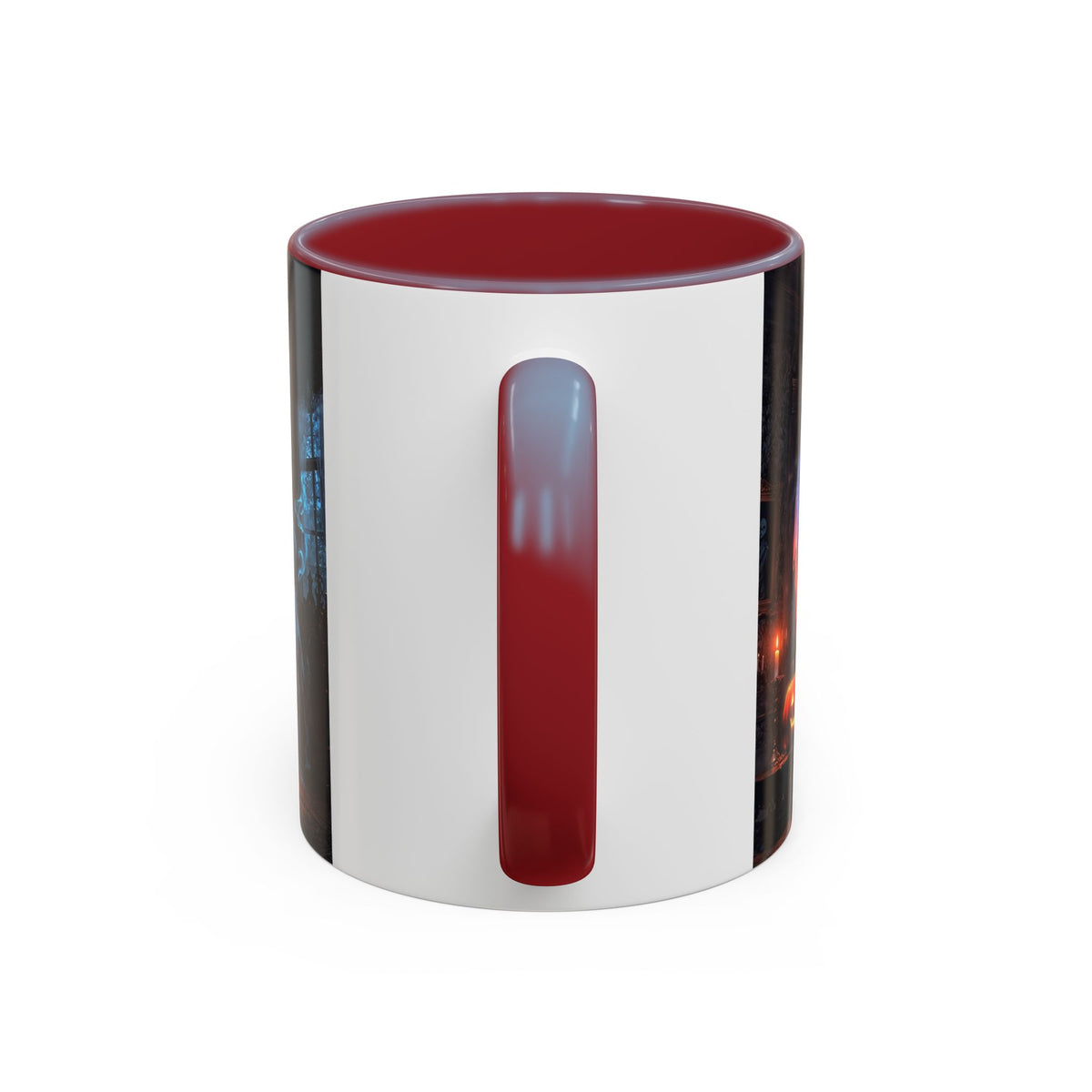 Halloween Ghost and Pumpkin Accent Coffee Mug