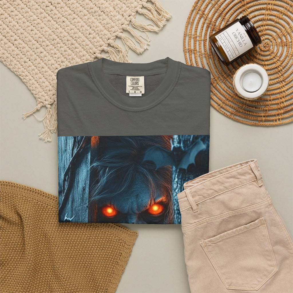 Halloween Werewolf Pumpkin Graphic T-Shirt (Man)