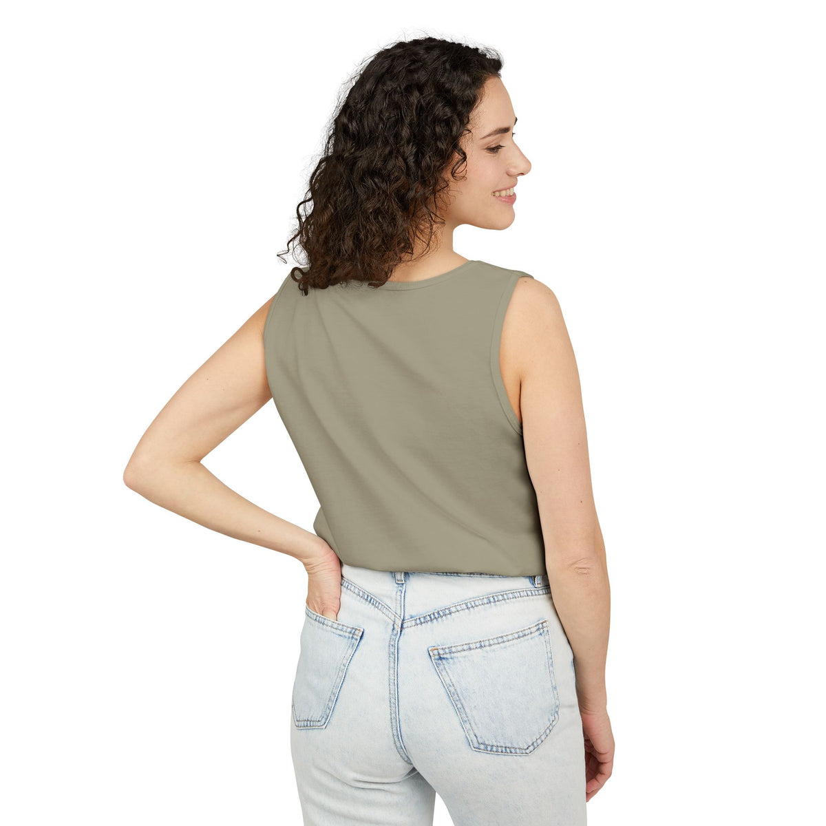 Halloween Pumpkin-Lit Street Tank Top (Woman)