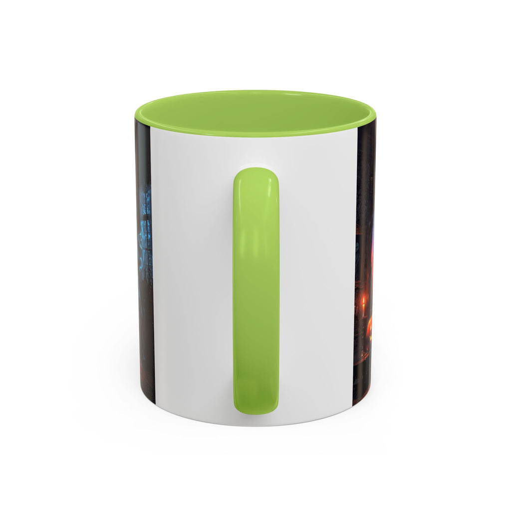 Halloween Ghost and Pumpkin Accent Coffee Mug