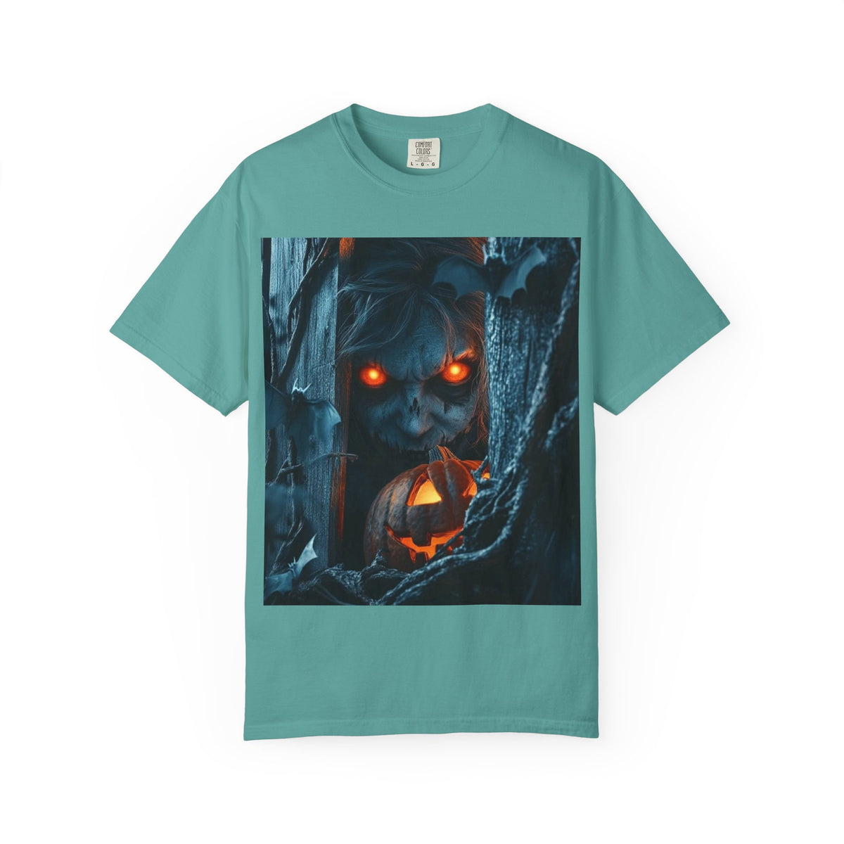 Halloween Werewolf Pumpkin Graphic T-Shirt (Man)