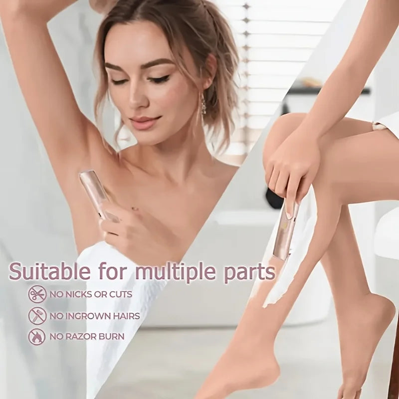 Women’s Electric Body Shaver – Dual-Head Rechargeable Waterproof Hair Removal Razor